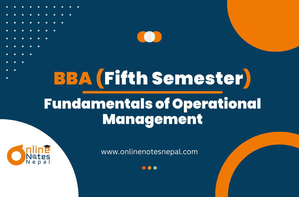 Fundamentals of Operational Management - Fifth Semester (BBA) Photo